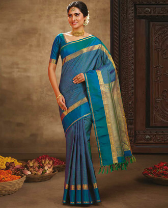 Blue+zari+checked+design+vasundhara+silk+mix+saree%2C+rettai+pettu+zari+border+of+traditional+designs+%26+intricate+pallu
