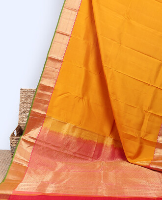 Orange+Vasundhara+Silk+Saree