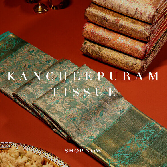 Retroiva Women's Kanchipuram Pure Silk Saree With Blouse Piece  (RVS072501GR_ Green) : Amazon.in: Fashion