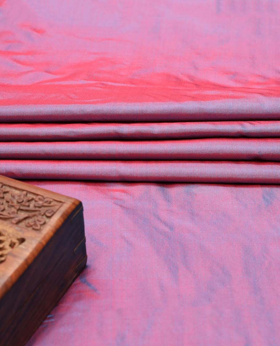 Red Raw Silk Fabric