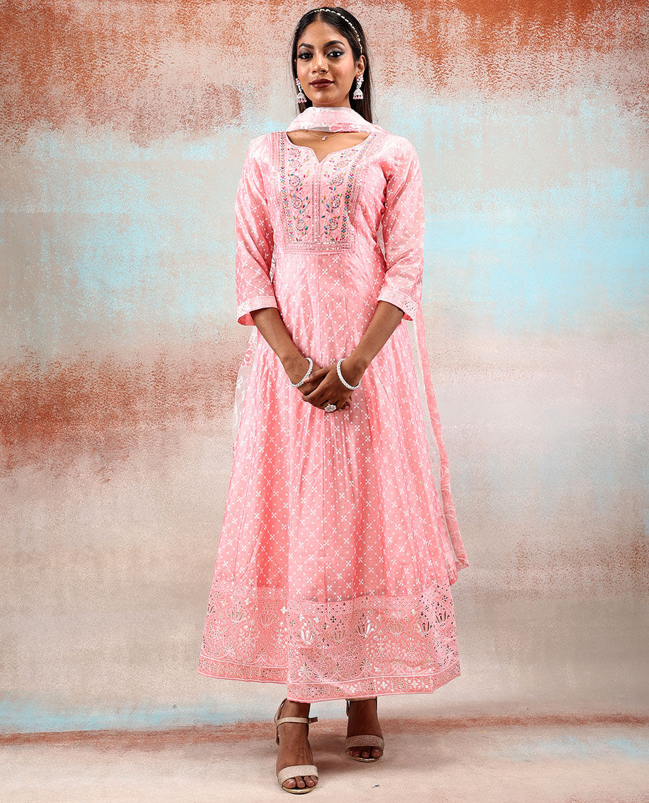 Cotton Anarkali Kurtas - Buy Cotton Anarkali Kurtas online in India