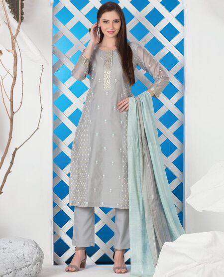 Sari Indian Clothing Women Straight Kurti Pants With Dupatta 3pc Salwar  Kameez Party Dress - India & Pakistan Clothing - AliExpress