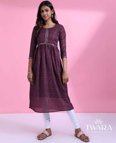 Buy Parnavi Combo Embroidery Cotton Round Neck Women Kurtis80017002  Online at Best Prices in India  JioMart
