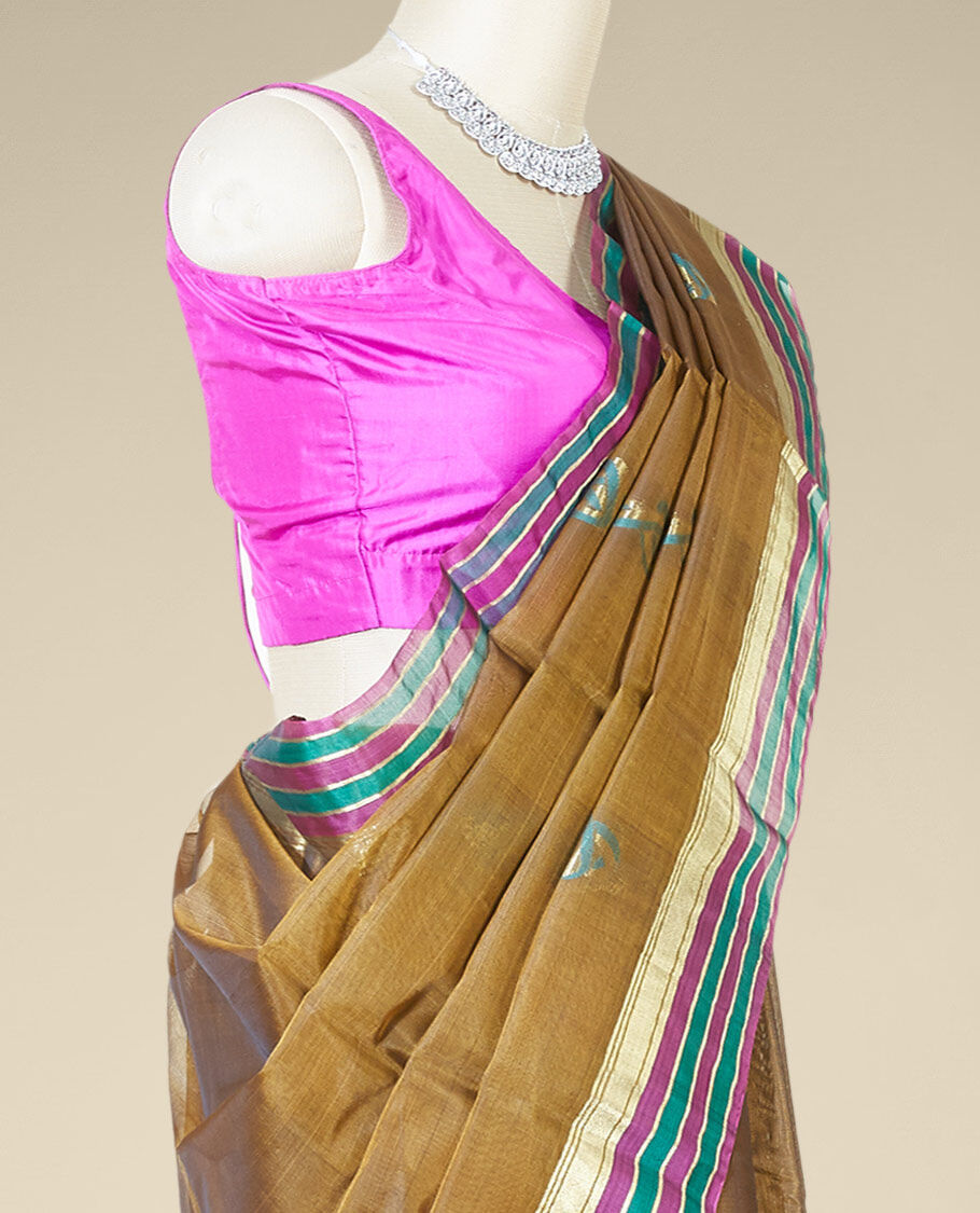 Kaisori Bagh Neelanjana Kota blockprinted silk cotton saree