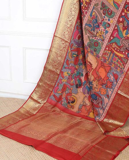 Kalamkari Applique Work Sarees by Prashanti | 01 December 2021 | Shop the  sarees online @ https://bit.ly/3DbHECH We love to discover new designs in  sarees that suit the traditional and contemporary woman.