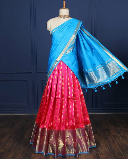 Shop Traditional Half Sarees Online | Trendy Pattu Half Saree Designs-anthinhphatland.vn