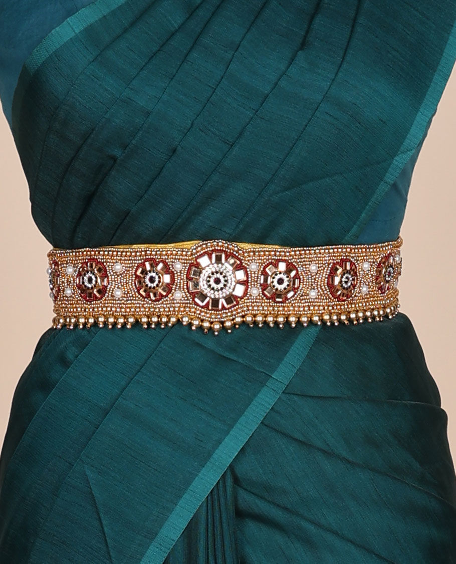 Buy VAMA Traditional Maggam Aari work Jewellery stretchable Women Cloth Belt  Multicolour Kamarband Vaddanam Hip Waist Belt for Women Online at Best  Prices in India - JioMart.
