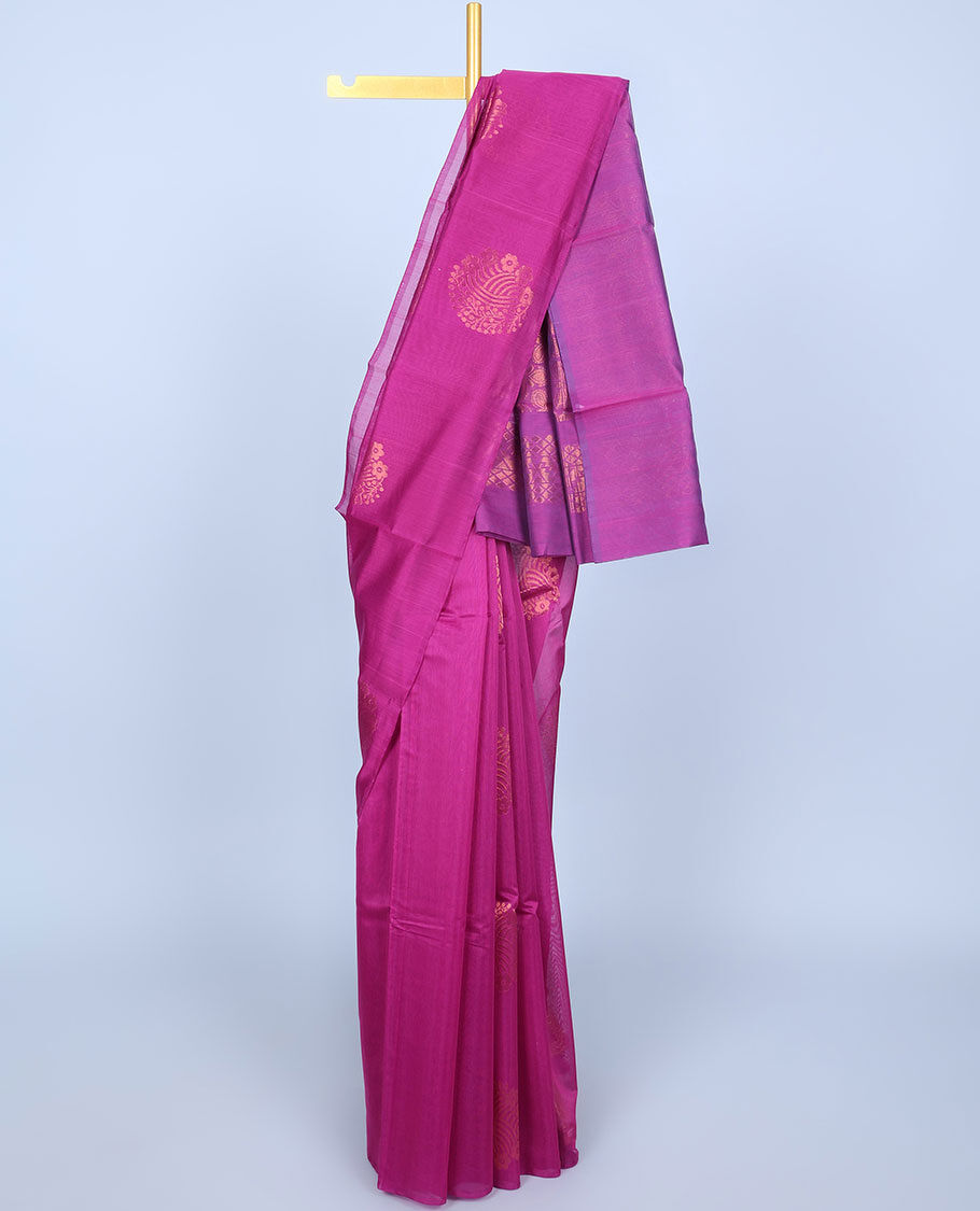 Soft Silk Cotton Saree-SSSRE004 – Fashionous