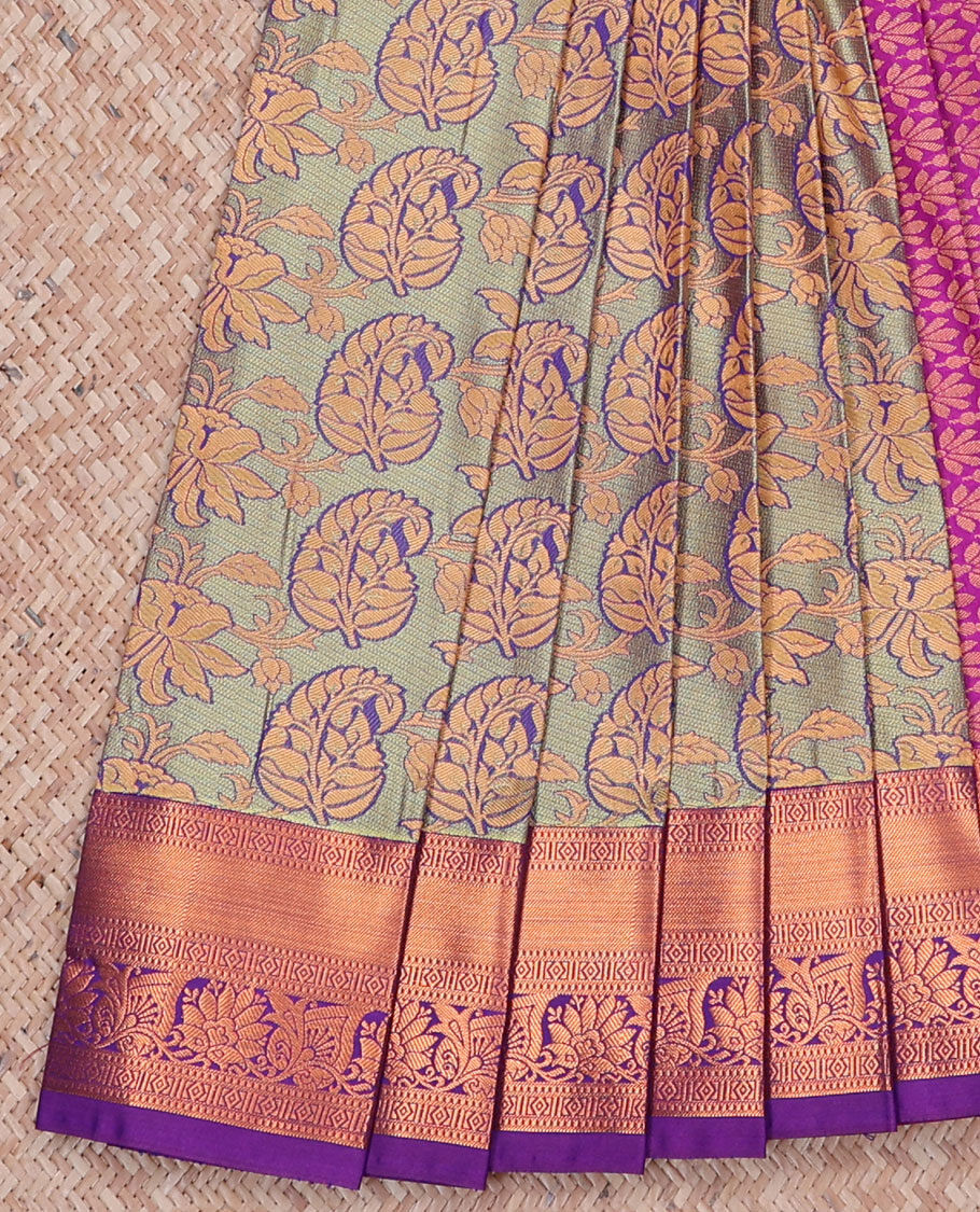 Maroon Color New Design Soft Lichi Silk Design in All Over the Body With  Heavy Jaquard Border Design Full Body With South Indian Saree -  Canada